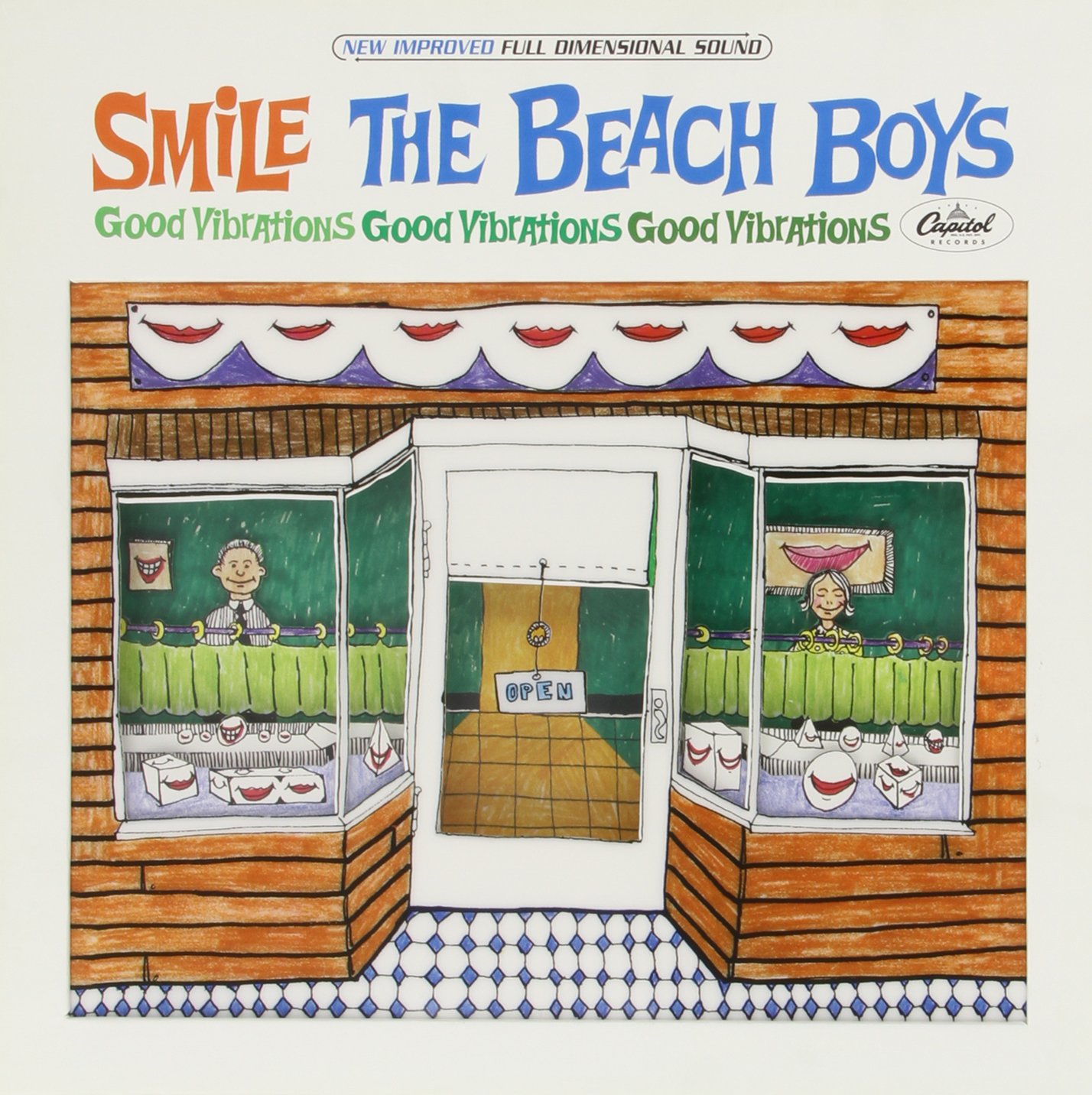 The cover for the Smile Sessions featuring the original cartoon drawing of the entrance to "The Smile Shop"