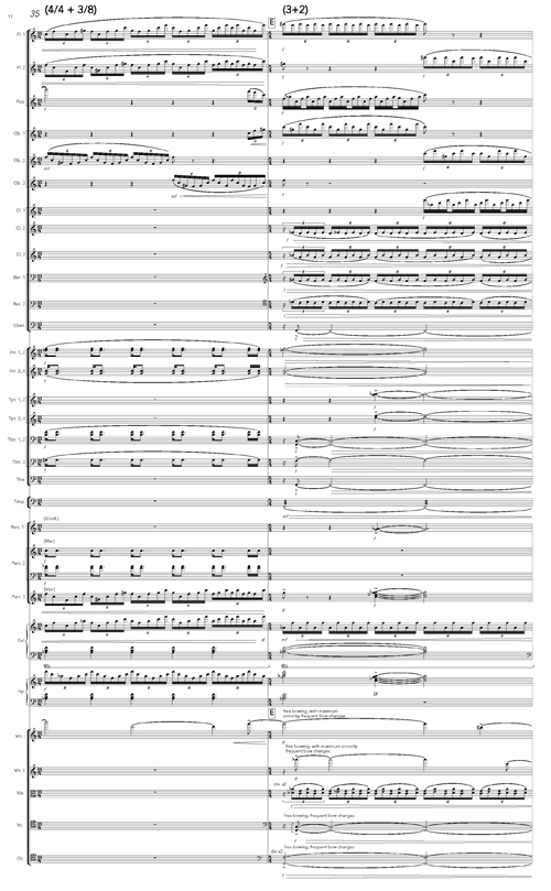Michael R. Holloway Orchestral Score Excerpt