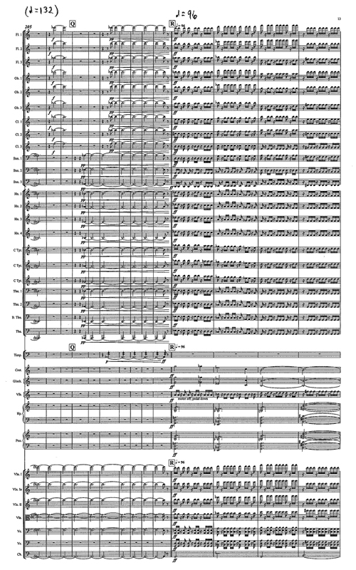 Hannah Lash Orchestral Score Excerpt