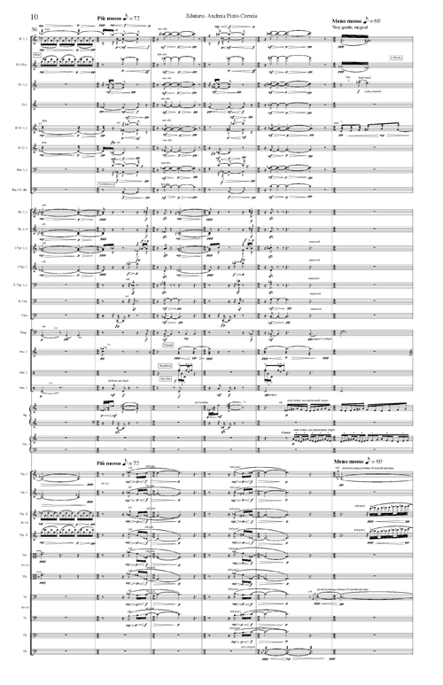 Andreia Pinto-Correia Orchestral Score Excerpt