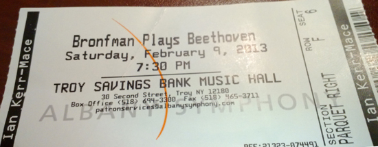 Albany Symphony Ticket