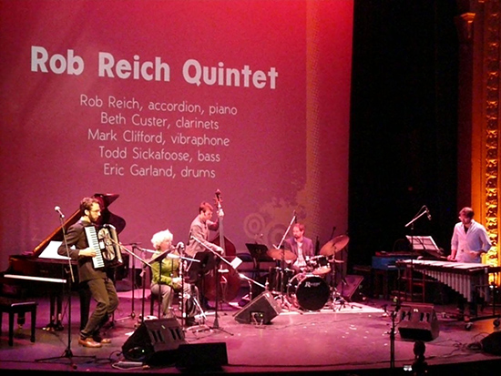Rob Reich Quintet (with Beth Custer on bass clarinet)