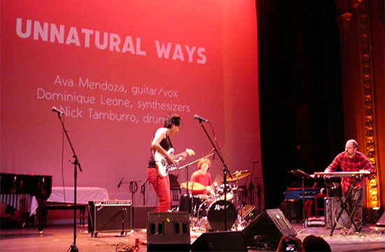 Unnnatural Ways: Ava Mendoza (left), Nick Tamburro, Dominique Leone