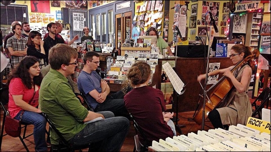 Cellist Ashley Walters Performing Andrew McIntosh’s Another Secular Calvinist Creed at Horizon Records