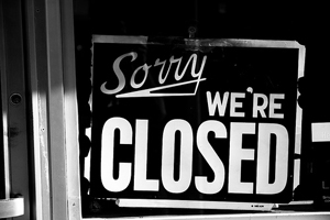 We're Closed