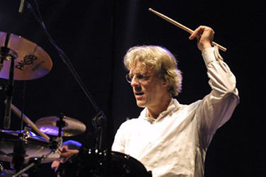 Stewart Copeland behind the drums