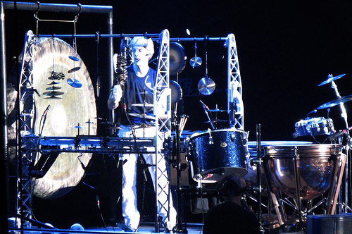 Stewart Copeland on tour with The Police