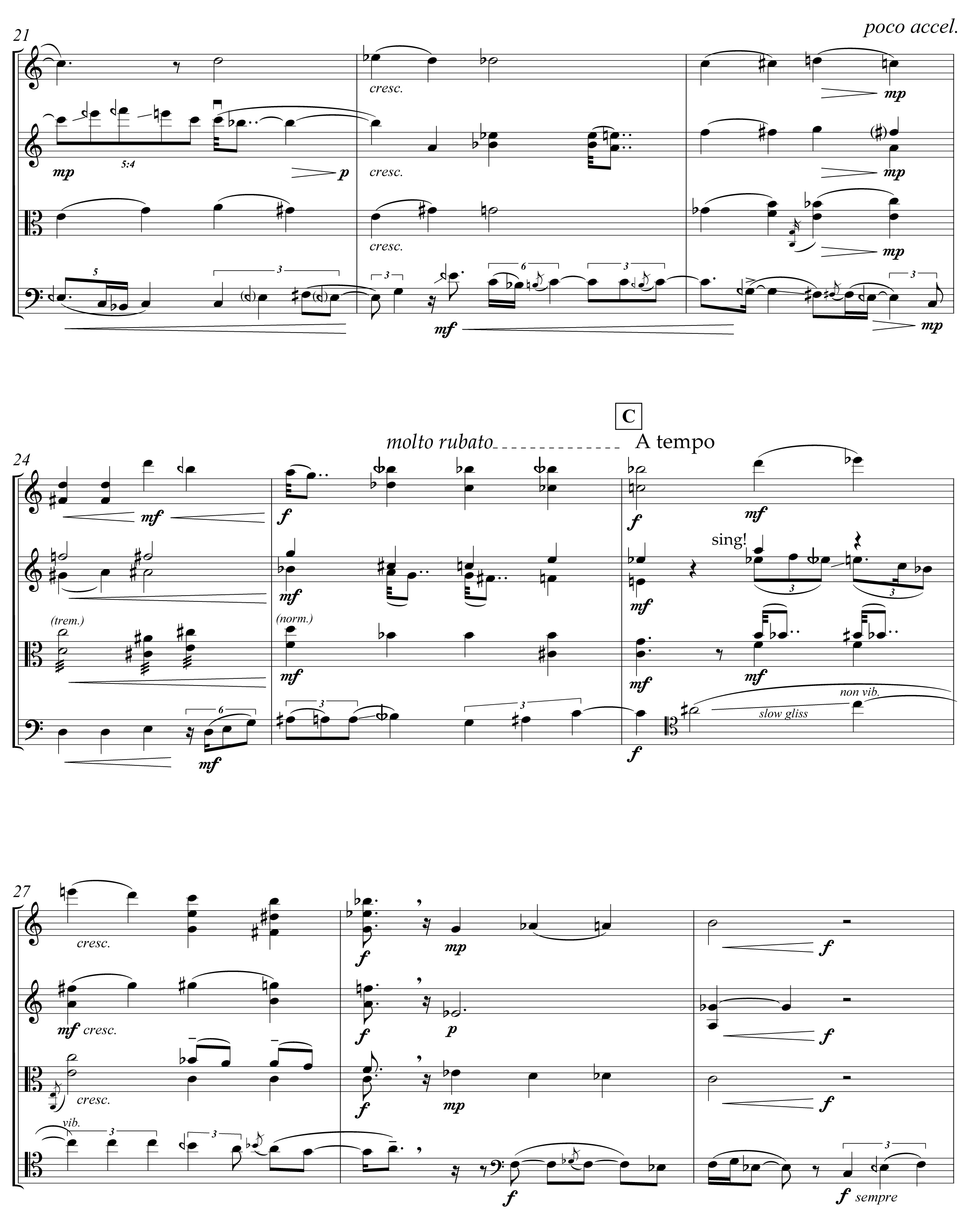 Bermel: String Quartet, page 5