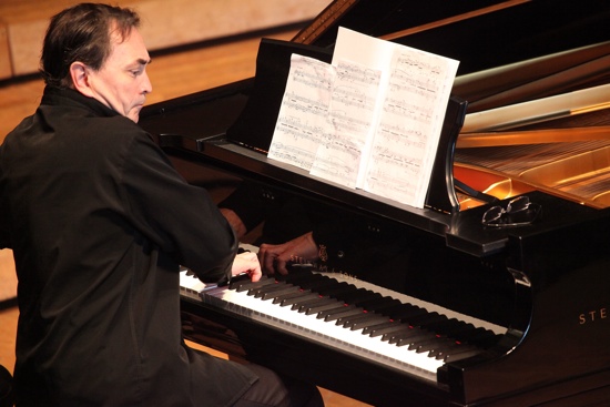Pierre-Laurent Aimard performs piano works by Elliott Carter. Photo by Hilary Scott.