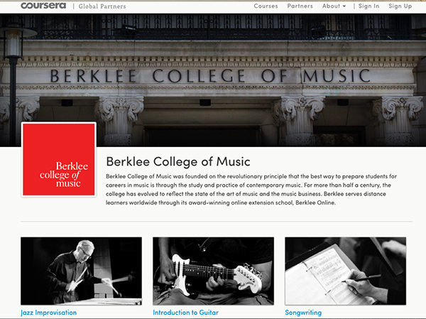 Berklee MOOCs