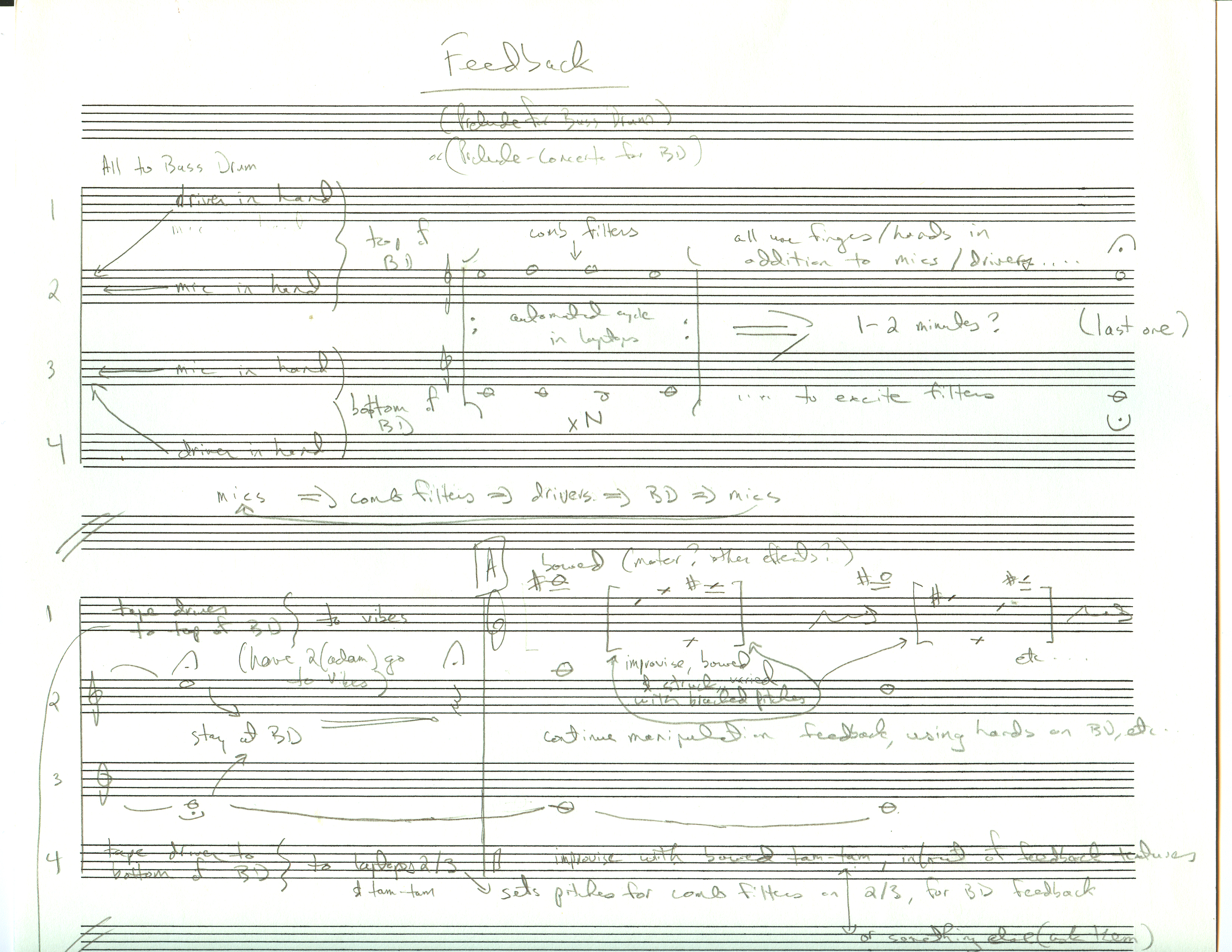 Sample score page: "Feedback" from neither Anvil nor Pulley