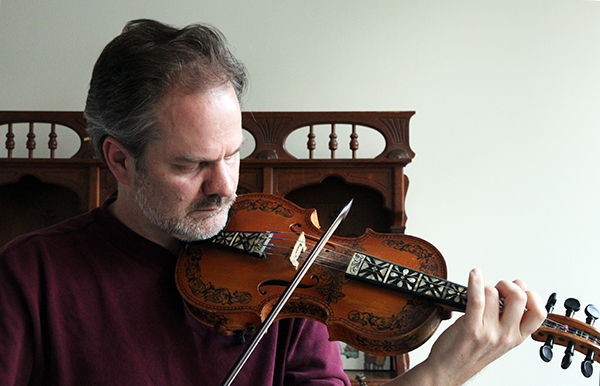 Trueman and his beloved Hardanger fiddle