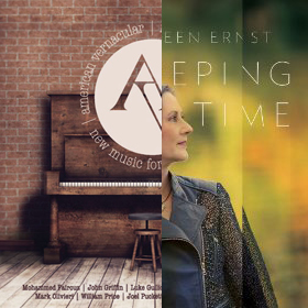 Merged image of the album covers of American Vernacular and Keeping Time