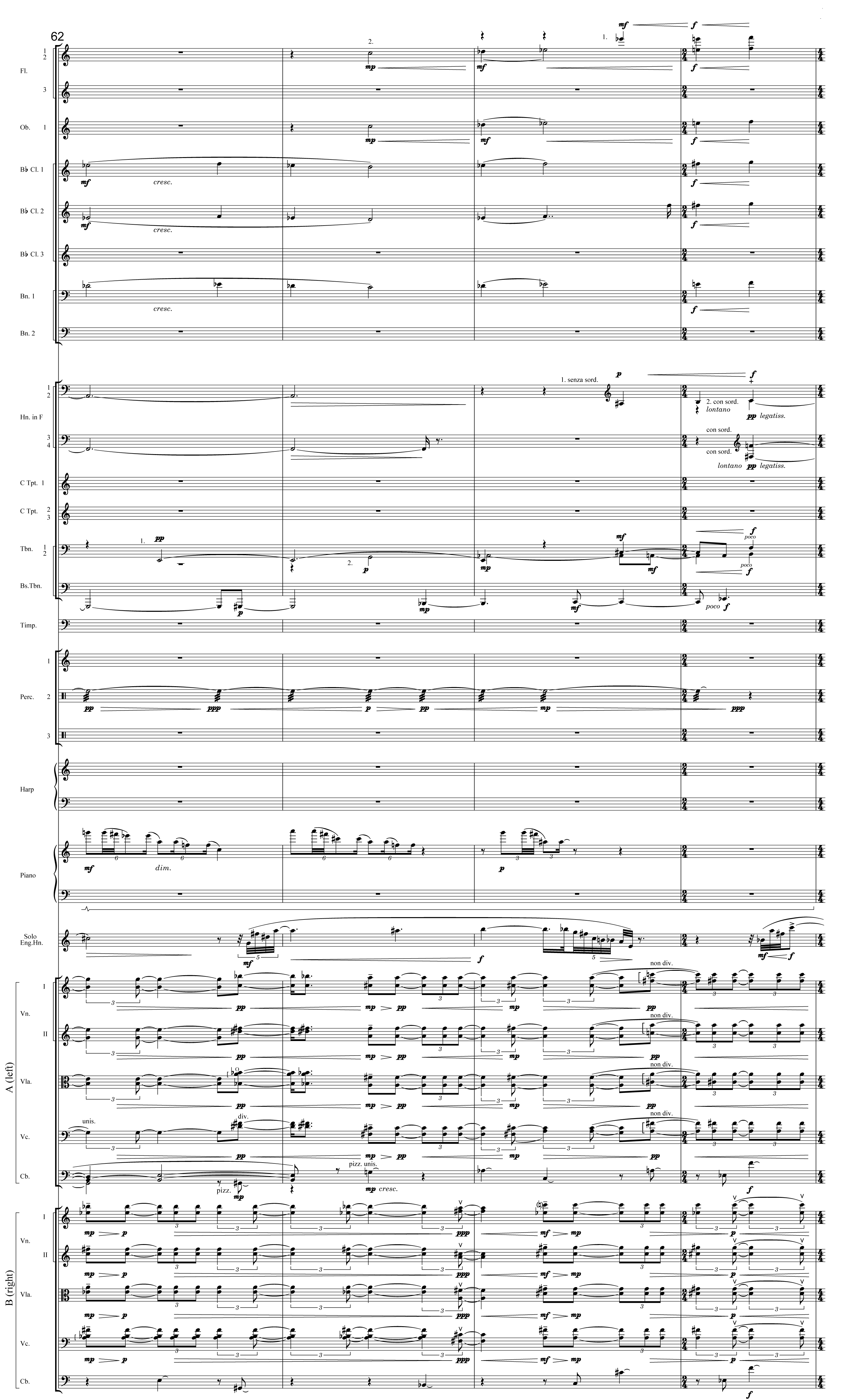 Score sample from Colored Field (English horn version) Copyright © 1994 by Associated Music Publishers, Inc., (BMI), New York, NY International Copyright Secured. All Rights Reserved. Used by Permission.
