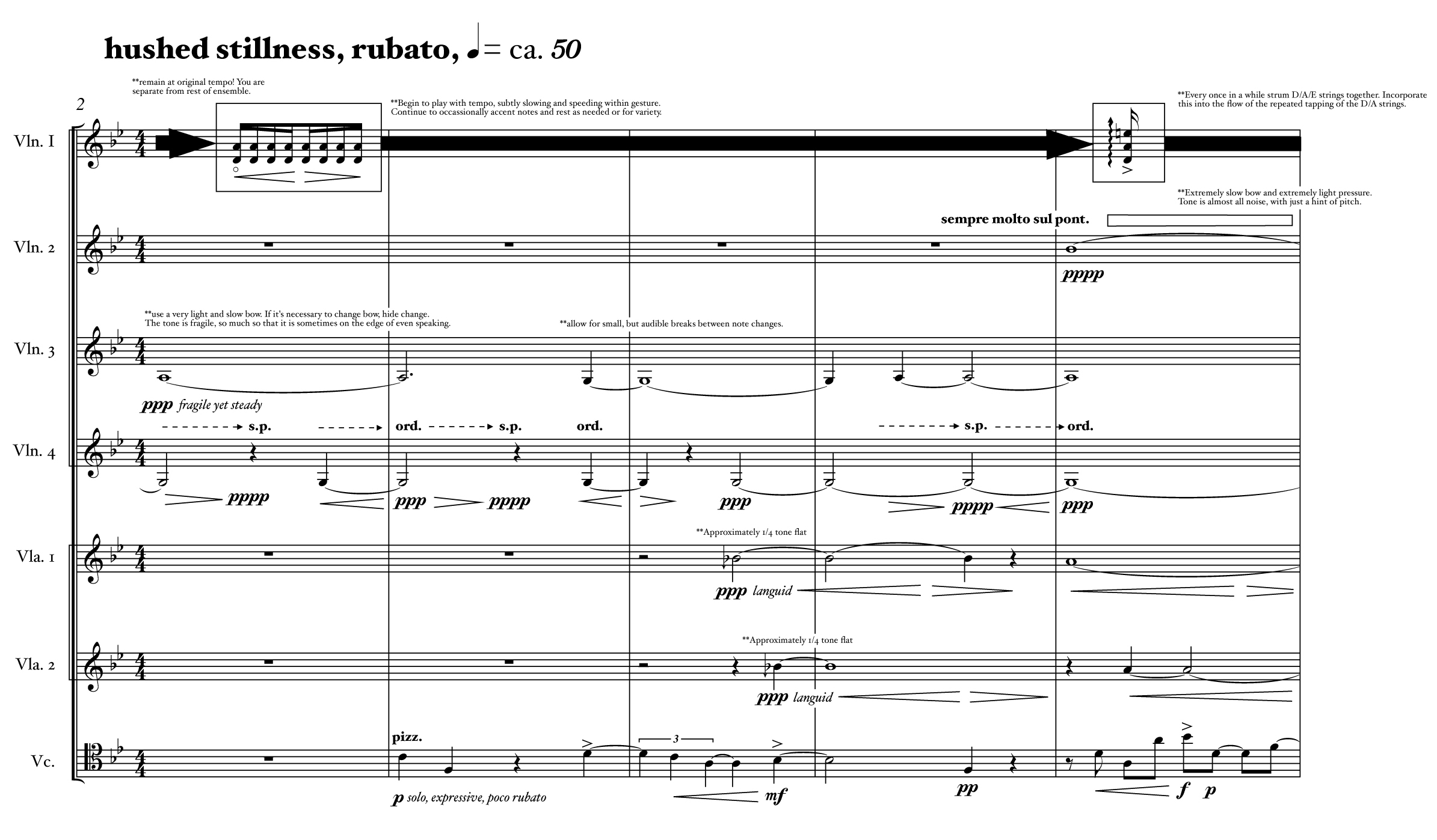 An excerpt from the score for Robert Honstein's Three Night Scenes from the Ospedale (2011)