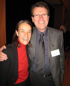 Libby Larsen and Stephen Paulus at the American Composers Forum's 35th Anniversary celebration (immediately after their joint keynote address).