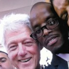 Jowee Omicil's Selfie with former U.S. President Bill Clinton