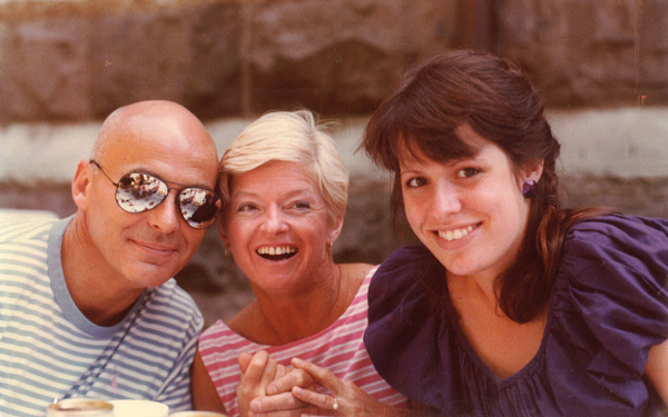 Tod Dockstader (wearing mirrorshades), wife Beverly and daughter Tina all smiling