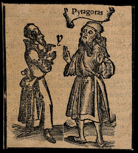 Pythagoras; woodcut from the Wellcome Library, London.