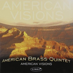 Cover of American Brass Quintet CD American Visions featuring a photo of a canyon