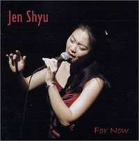 CD cover for For Now featuring a picture of Jen Shyu singing into a microphone