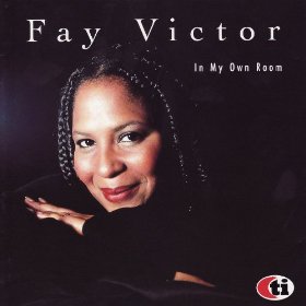 The cover for Fay Victor's CD In My Own Room featuring a photo of Fay Victor smiling