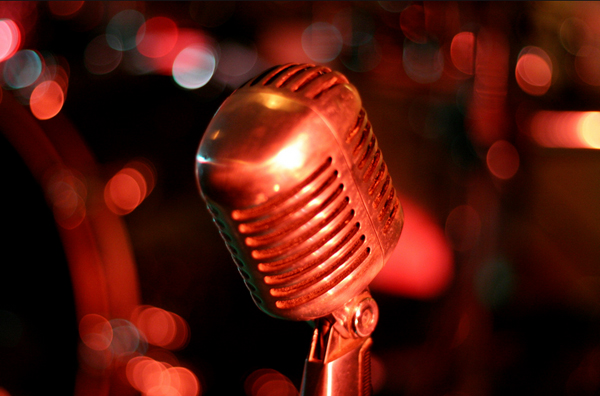 Photo of a vintage microphone