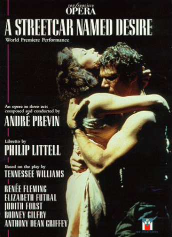 Cover of the DVD case for the San Francisco Opera production of A Streetcar Named Desire