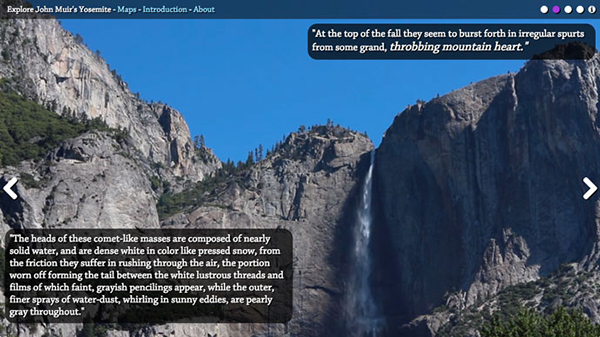 Screenshot from <em>Explore John Muir’s Yosemite</em>