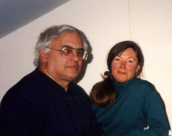 Paul Bley and Carol Goss standing together.