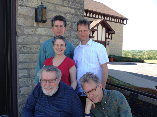 Ben Johnston and the members of the Kepler Quartet