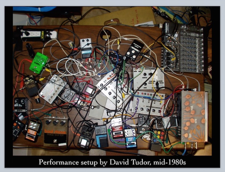 David Tudor performance setup