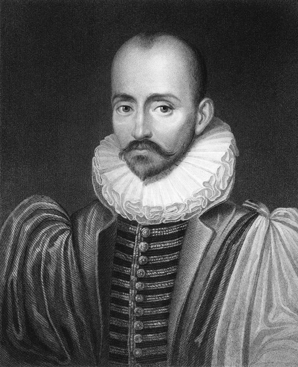 Michel de Montaigne (1533-1592). Engraved by C.E.Wagstaff and pu