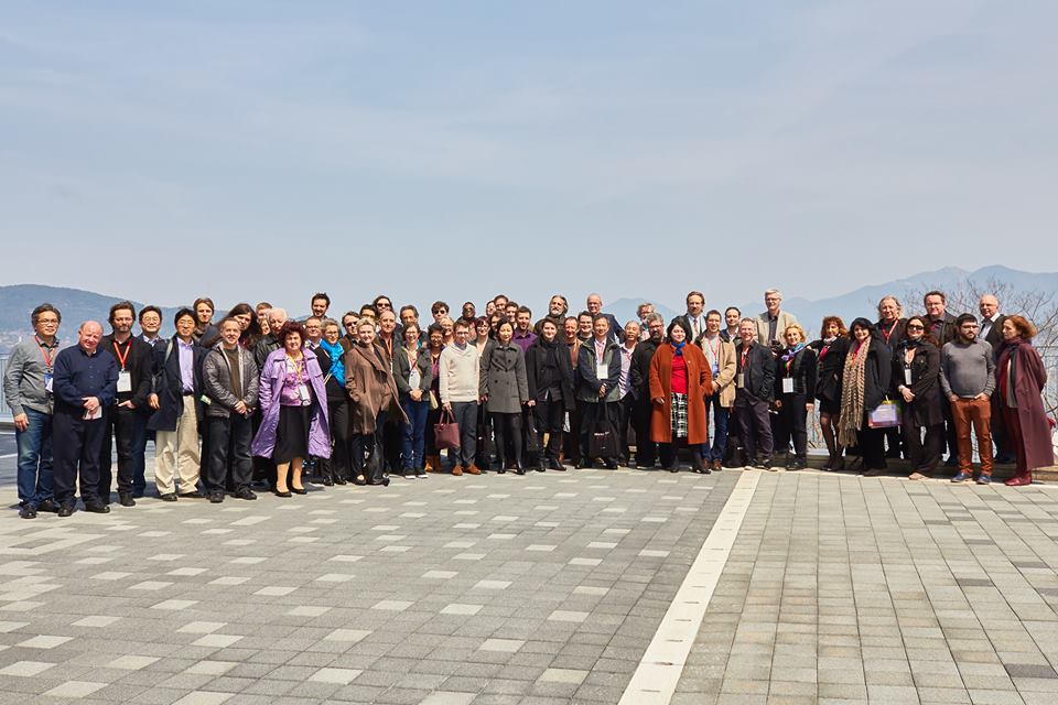 All of the 2016 ISCM Delegates standing outside the TIMF Concert Hall in Tongyeong, South Korea.
