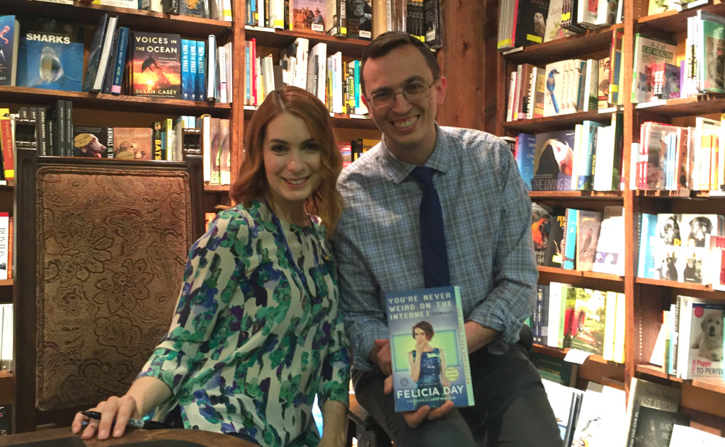 Andy Lee meets Felicia Day at her book signing