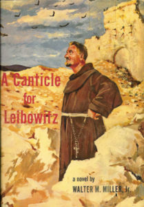 The original cover for Walter M. Miller, Jr.'s novel A Canticle for Leibowitz published in 1960.
