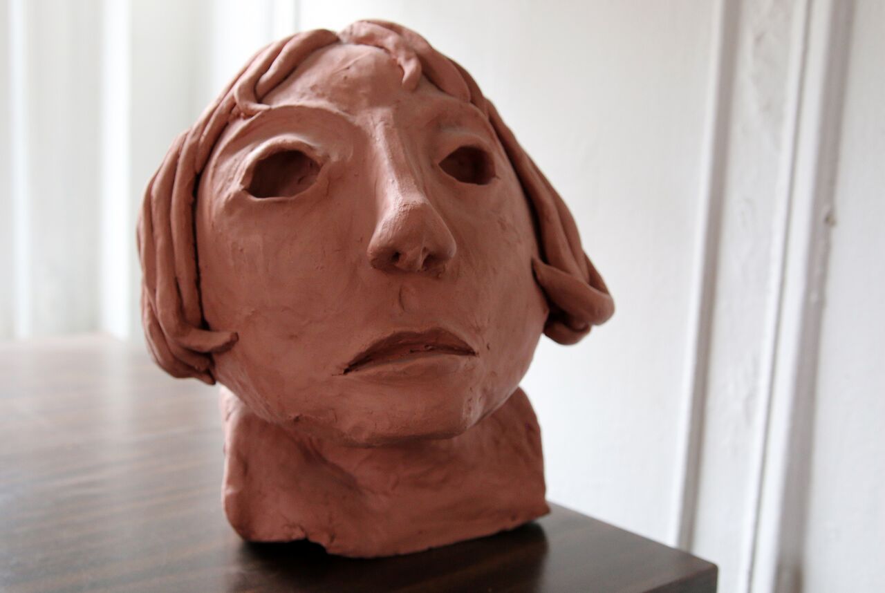 A sculpted head