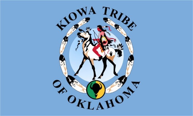 The official flag of the Kiowa Tribe of Oklahoma