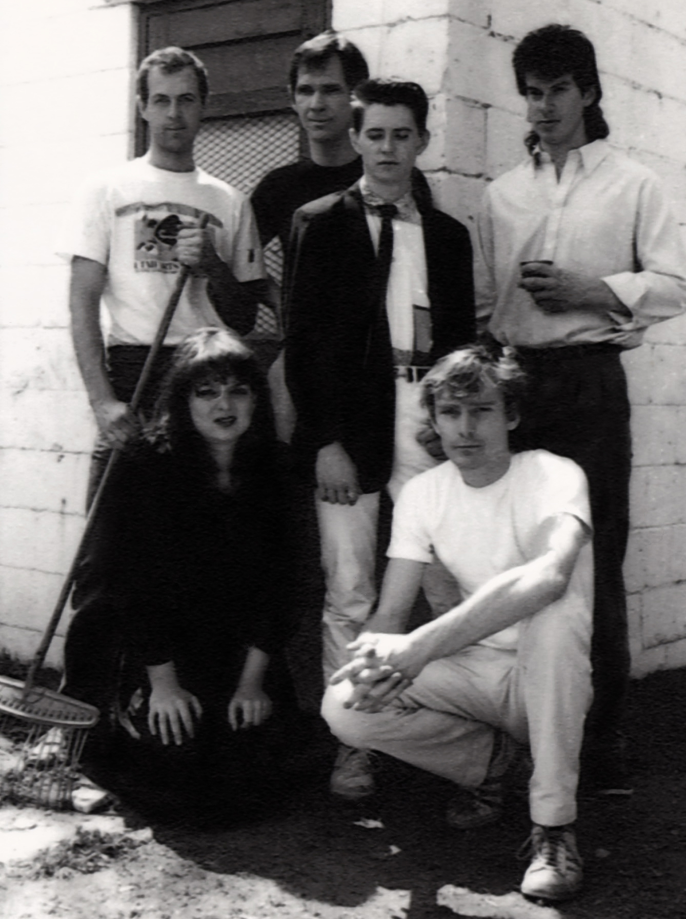 The members of the band Thinking Plague in 1987.