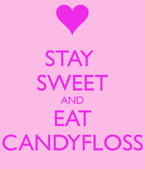 eat candyfloss