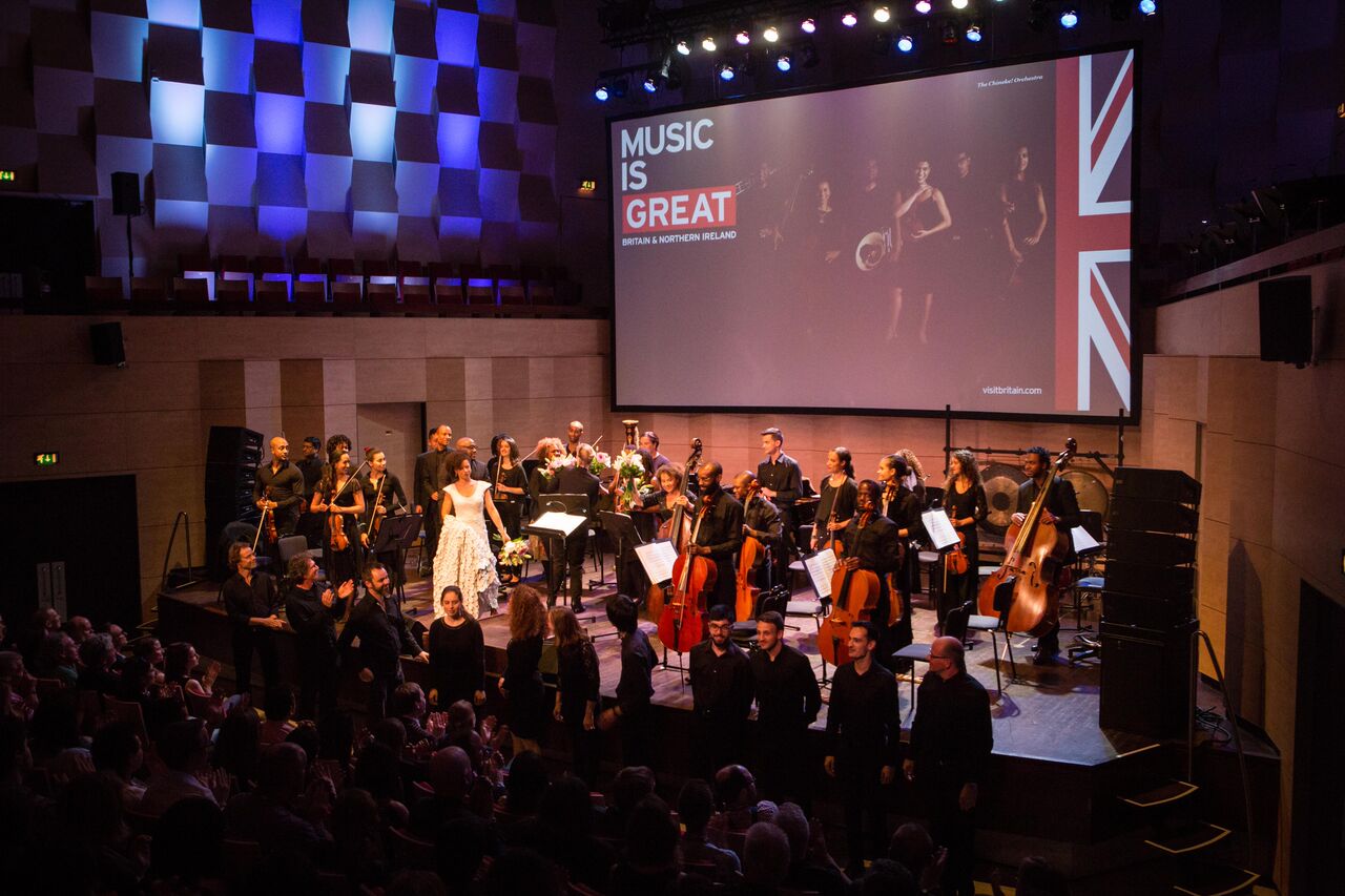 The Chineke! Orchestra take a bow after the opening concert of Classical:NEXT (Photo by Eric van Nieuwland)