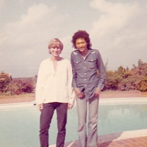 Baitz with Steve Fataar in Durban, 1972