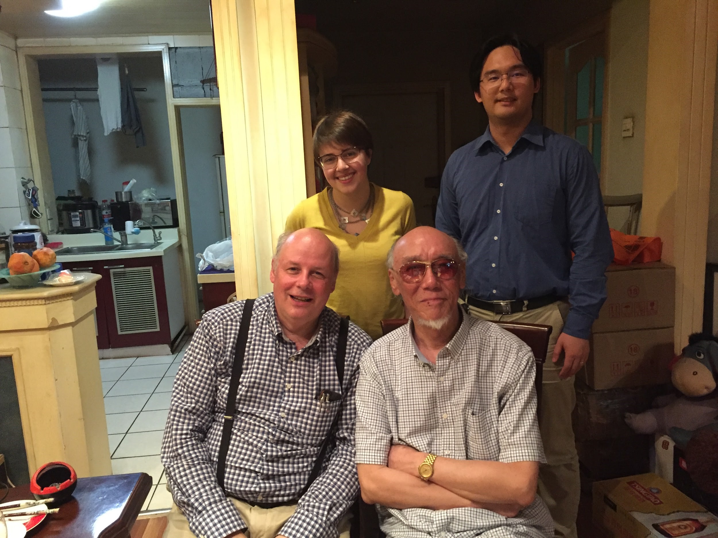 After a dinner at Gao Weijie’s house in September 2017 with Gao Weijie, Gao Ping (photographer), Dutch ethnomusicologist Frank Kouwenhoven, and lawyer Wang Teng.
