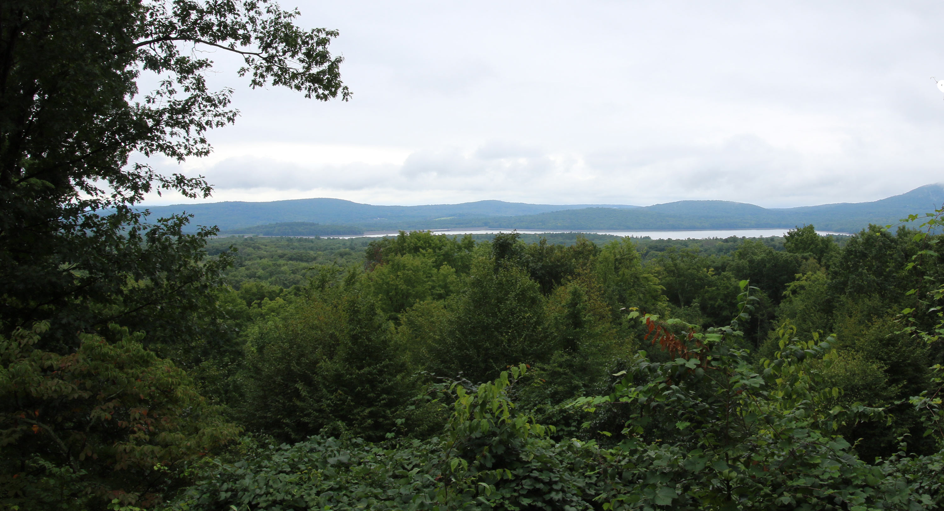 A view of the Hudson River from George Tsontakis's home