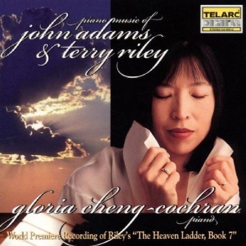 The cover for Gloria Cheng's 1998 Telarc CD featuring music by Terry Riley and John Adams