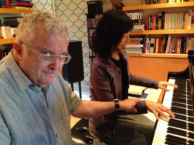 Randy Newman with Gloria Cheng at the piano.