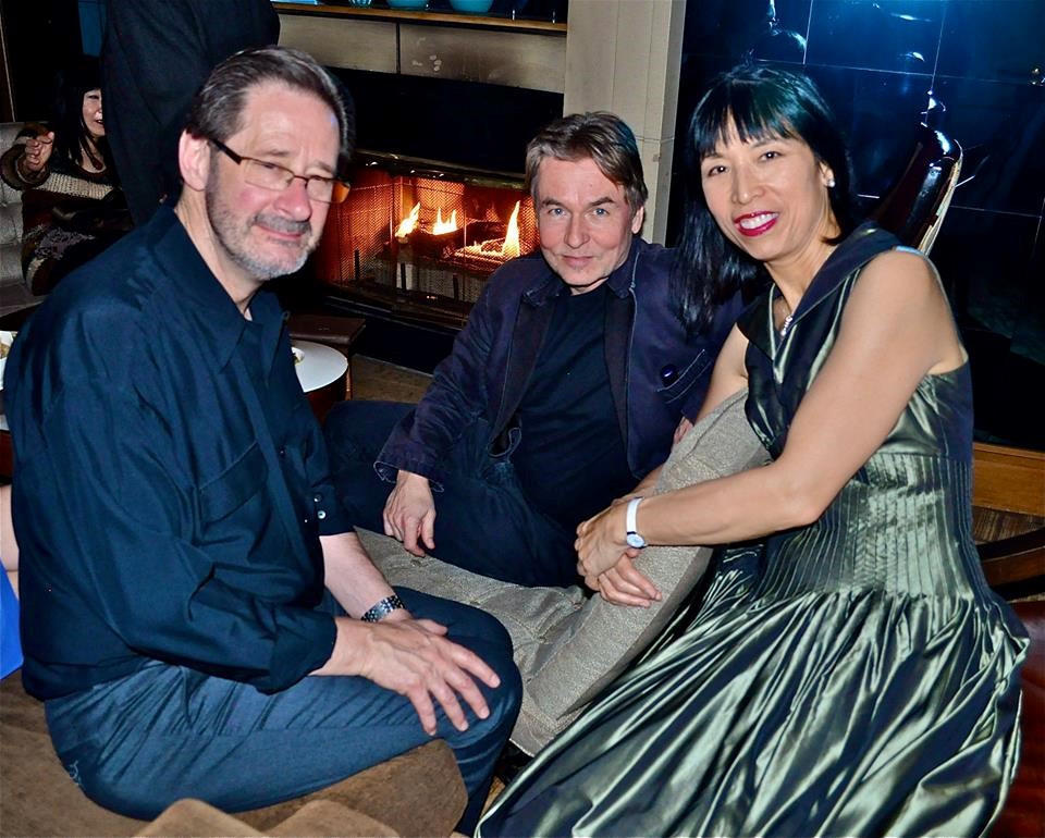 Steven Stucky with Esa-Pekka Salonen and Gloria Cheng,