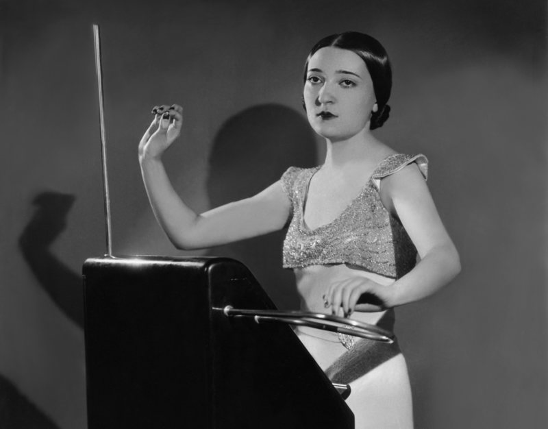 A photo of a female conductor circa 1930