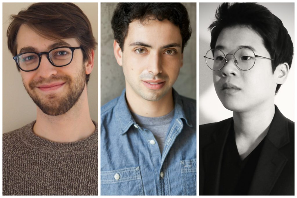 Jack Hughes, Aaron Israel Levin, and Jihyun Kim. (Photos courtesy American Composers Orchestra)