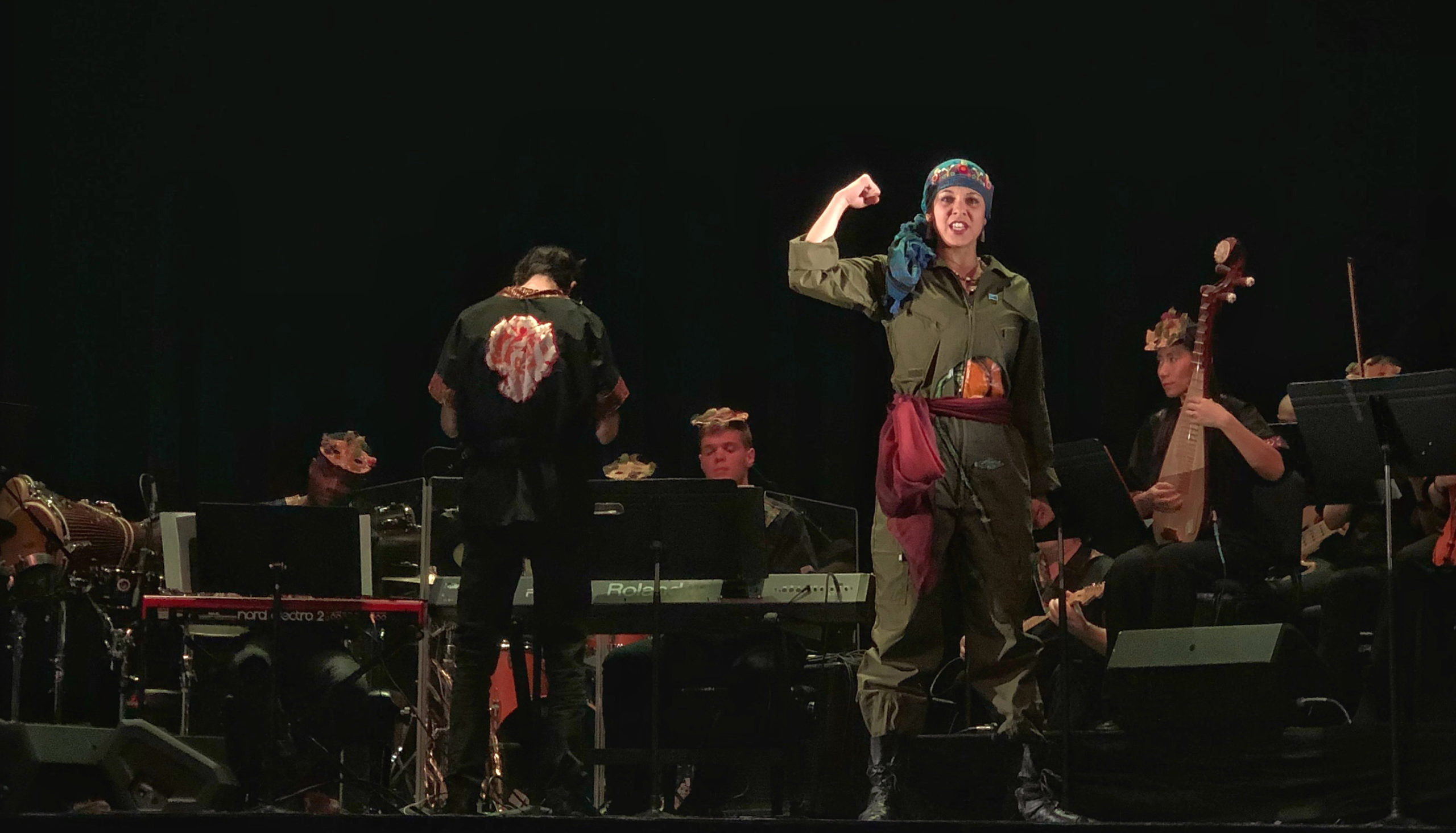 Performance of a Kurdish Freedom Movement piece
